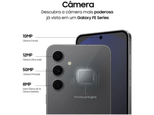 Smartphone Samsung Galaxy S24 FE 256GB 5G 8GB RAM Cinza 6,7" Câm. Tripla + Selfie 10MP - Imagem 6
