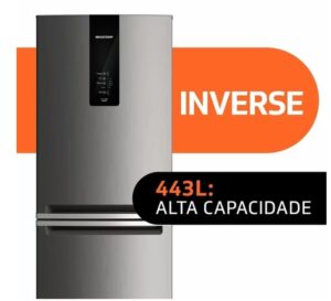 Geladeira Brastemp Frost Free Inverse com Turbo Ice, Inox, 443L - BRE57AK 220V - Imagem 2