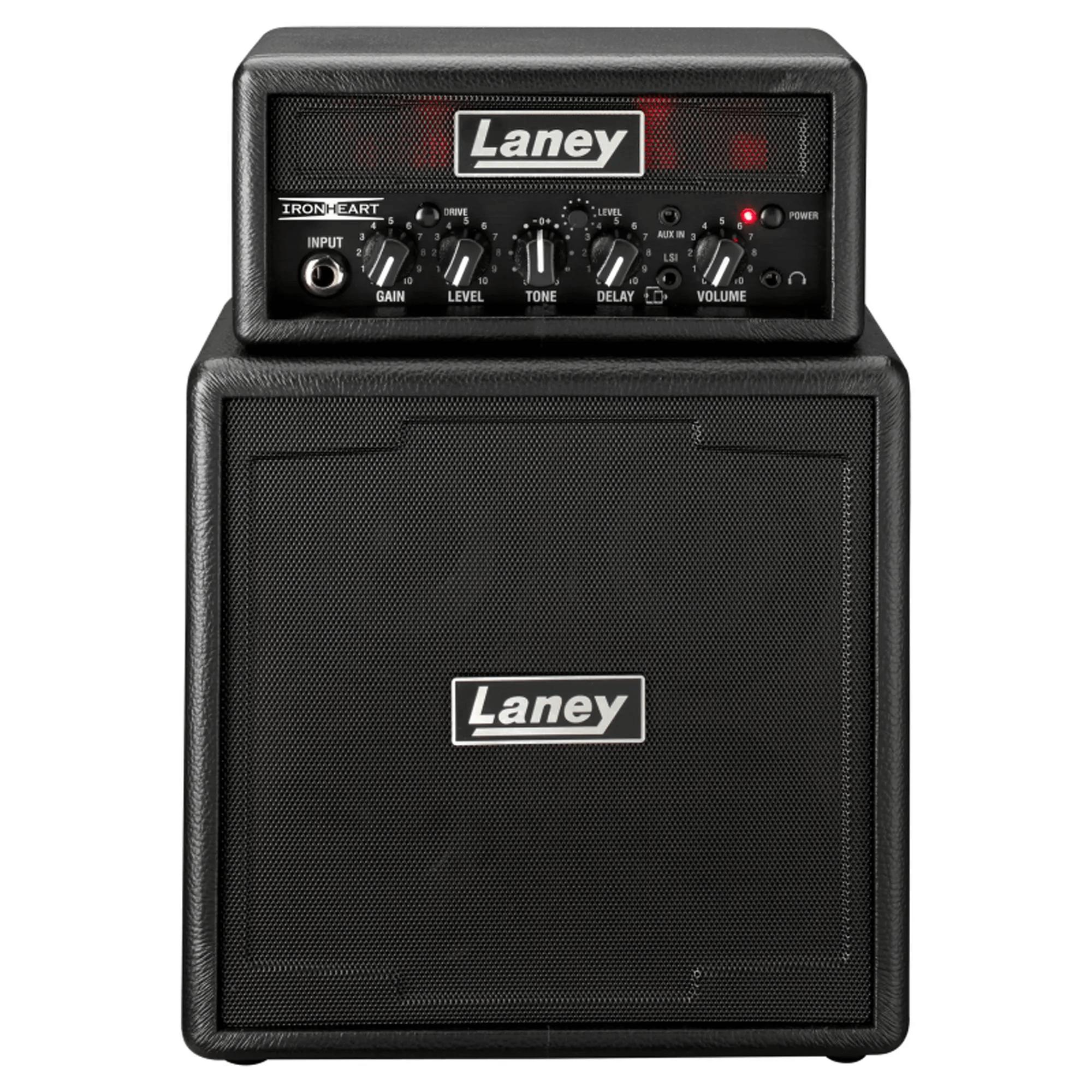 e11df46b2921fc4ce2aa4e9ef19d4fb8-1.png Mini Amplificador Para Guitarra Laney Ministack-Iron Preto - Imagem 1
