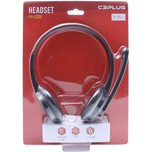 Headset C3Plus PH-02BK Com Microfone Preto - Imagem 2