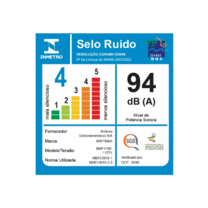 Multiprocessador Rosa Britânia 12 em 1 1000W BMP1100RS 220V - Imagem 8