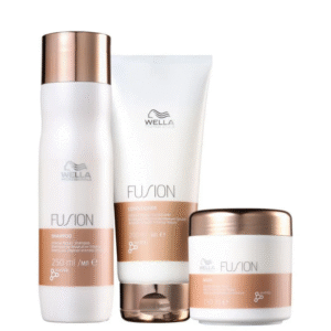 Kit Wella Fusion Trio Máscara + Shampoo + Condicionador