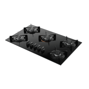 Cooktop 5 Bocas Preto com Mesa de Vidro U Top Bivolt - Imagem 2