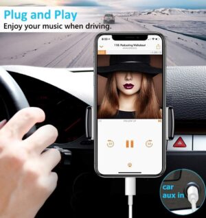 Cabo Adaptador De Audio P2 Auxiliar Compatível Com iPhone - Imagem 2
