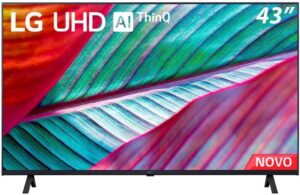 Smart TV LED 43" Ultra HD 4K LG 43UR781C0SA.BWZ Preto ThinQ AI 3 HDMI 2 USB Wi-Fi Bluetooth HDR10