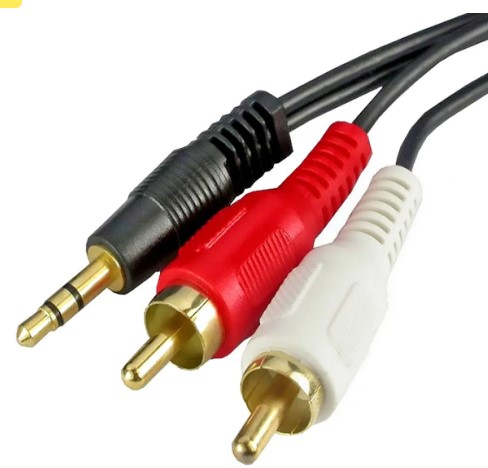 e94dccfff2d6fbdc4f437c1afcd9d5fd.jpg Cabo P2 3.5mm X 2 Rca Macho - diversas - Imagem 1