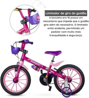 BICICLETA ARO 16 TOP GIRLS 05 NATHOR - Imagem 4