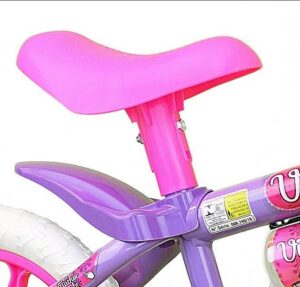 Bicicleta Infantil Nathor Aro 12 Violeta com Rodinhas Laterais - Imagem 3