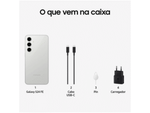 Smartphone Samsung Galaxy S24 FE 256GB 5G 8GB RAM Cinza 6,7" Câm. Tripla + Selfie 10MP - Imagem 5