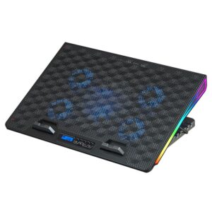 Base Gamer para Notebook C3Tech RGB 17.3 5x Fan, Display Digital, Preto NBC-510BK
