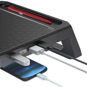 Base para Monitor C3Tech, BM-L100BK, RGB, 1 Saída USB 3.0 e 3 Saídas USB 2.0, Preto - Imagem 4