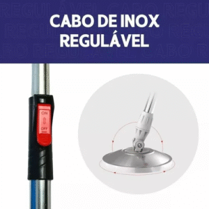Mop Giratorio Com Cesto Em Inox C/2 Refil E Para Sabao -nybc - Imagem 3