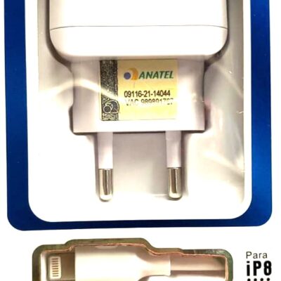 Carregador Kingo P/ Iphone 2,1A/2.4A (Fonte USB + Cabo de dados) Branco