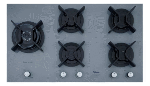 Cooktop a Gás Fischer 5 Bocas Tripla Chama Infinity Duo com Trempe de ferro fundido Mesa Vidro Bivolt - Imagem 2