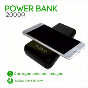 Carregador Portátil Power Bank 20000mah Android E Ios AGold BTE-21 - Imagem 3