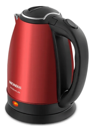 Chaleira Elétrica Pratic Mondial Vermelho/inox 1500w Ce-06-r Cor Vermelho 220V - Imagem 2