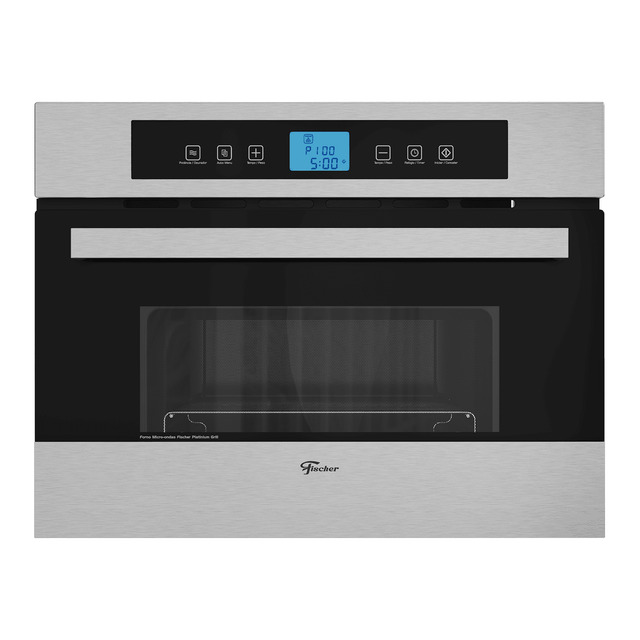 f5f1a0fb743b84e80cc98f1c6485306d.jpg Micro-ondas de Embutir Fischer Platinium 35 litros com Grill e Sistema Flat Plate - Imagem 1
