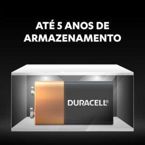 Bateria Alcalina 9v MN16041B1 (C/1 Pilha) Duracell - Imagem 2