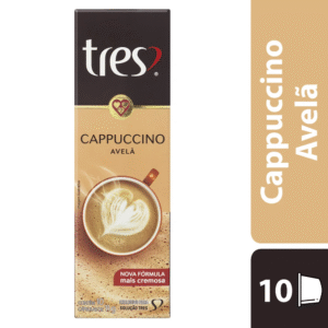 Cápsula de cappuccino, Avelã, Compatível com Cafeteira Tres, 3 Tres corações - CX 10 UN - Imagem 3