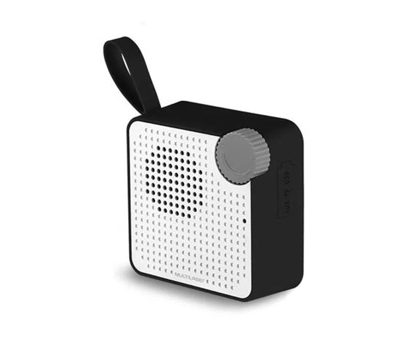 f917f143f04ce9ab372bcf0e0b0760bd.jpg Caixa de Som Mini Multilaser Bluetooth Speaker 5W Preta -SP309 - Imagem 1