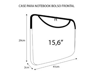 Case para Notebook Bolso Frontal 15.6" – ET - Imagem 3