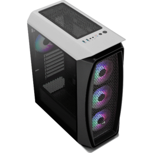 Gabinete Gamer Mid Tower RGB Aero One Frost Branco AEROCOOL - Imagem 2