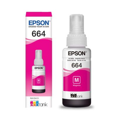 Garrafa para Ecotank magenta T664 - T664320AL  L365 L375 L565 L575 L1300 L120 L380 L395 L396