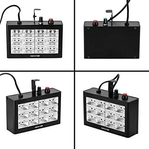 0cbac78c2c24e9e8431273be9356efc4.png Estrobo Rítmico Luatek Lk- 186 Para Festa Rgb 12 Leds Bivolt - Imagem 1