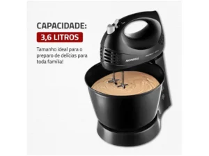 Batedeira Mondial Prática Black B-44 com 3 Velocidades 220V - Imagem 4