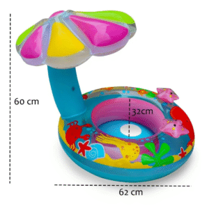 Boia Bote Bebe Cobertura Infantil Inflável Proteção Solar - Imagem 2