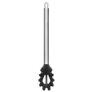 PEGADOR DE MASSA DE SILICONE CABO INOX PRETO - Imagem 2