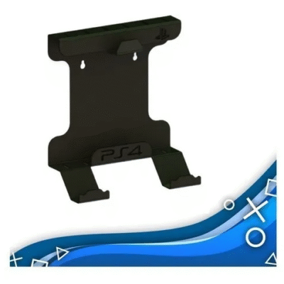 Suporte Parede Playstation 4 Ps4 Slim Console Controles Fone