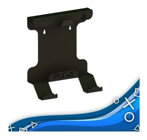 1ed14dc84156dc2915ee5cf64017f4f7.png Suporte Parede Playstation 4 Ps4 Slim Console Controles Fone - Imagem 1