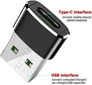 Adaptador Conversor USB Type C Fêmea para USB Macho - Imagem 3