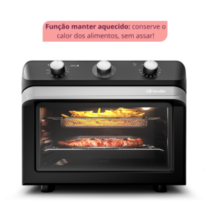 Fritadeira elétrica sem óleo Fryer Air Forno Mueller 35 Litros preto fosco MFB35G 220V - Imagem 4