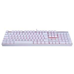 Teclado Mecânico Gamer Redragon Mitra K551W, LED, Switch Redragon MK2 Red, ABNT2, Branco - K551W (RED) - Imagem 2