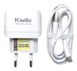 Carregador Kingo V8 2,1A U201 Original(fonte + cabo de dados) - Imagem 7