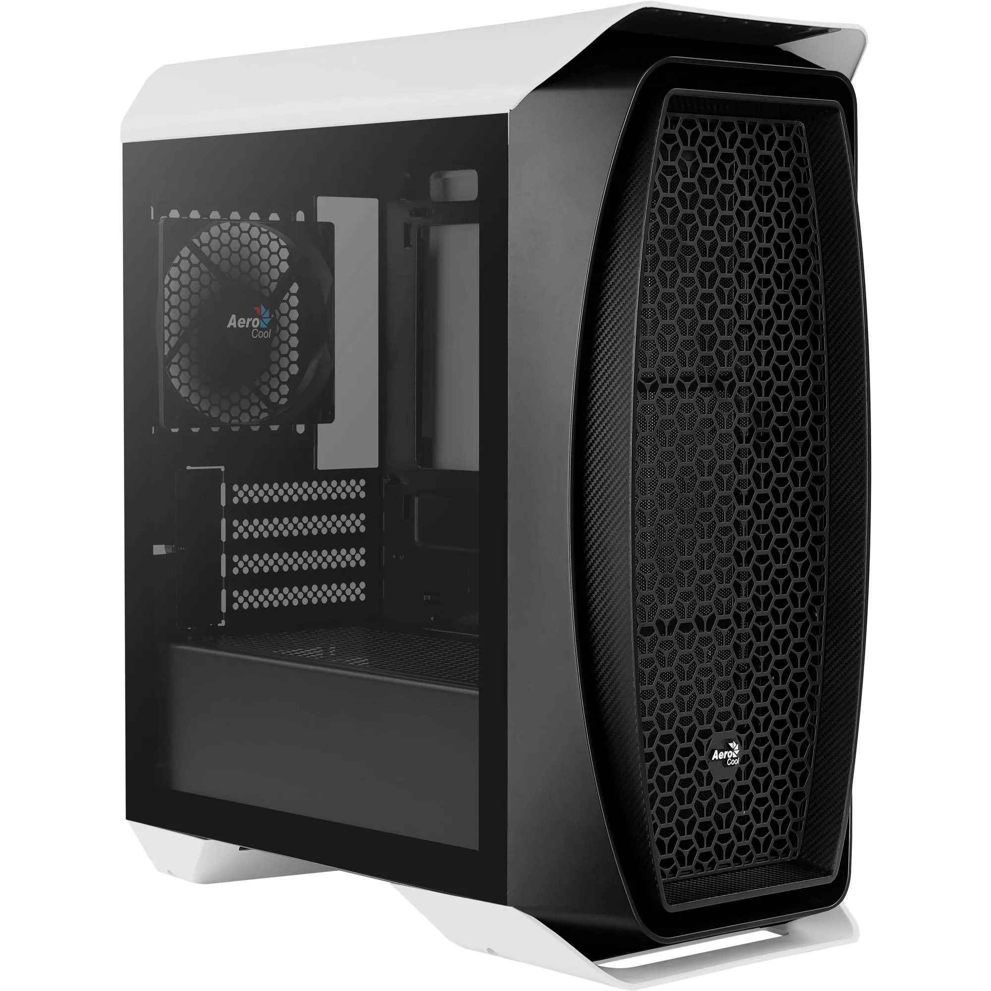 335111274e7ed47611ea356c1c473ae9.png Gabinete Gamer Mini Tower Aero One Mini Branco AEROCOOL - Imagem 1