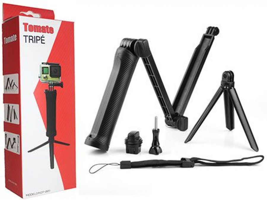 346e5372bf41242989b5c3816b00d3ae.jpg Tripé com Suporte para Celular, Câmera e Filmadora Tomate MZP-003 - Imagem 1