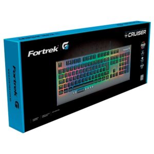 Teclado Mecânico Gamer Fortrek Cruiser, RGB, Switch KRGD Crystal, ABNT2, Dark Grey - Imagem 11