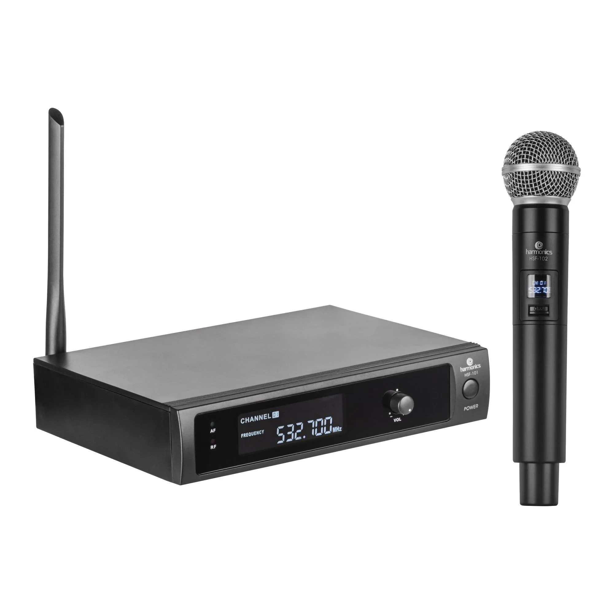 35e963ab842607a8634487d060de590d.png Microfone sem Fio de Mão UHF HSF-101 Harmonics - Imagem 1