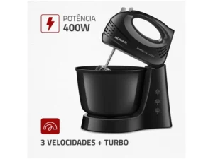 Batedeira Mondial Prática Black B-44 com 3 Velocidades 220V - Imagem 3