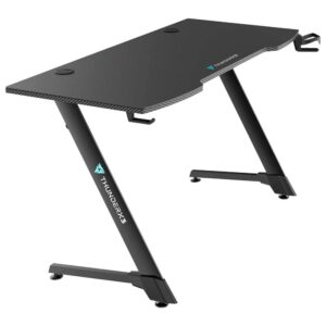 Mesa Gamer ThunderX3 ED5, Preto, Suporte para Copos e Headphones, Superficie Completa de Mousepad