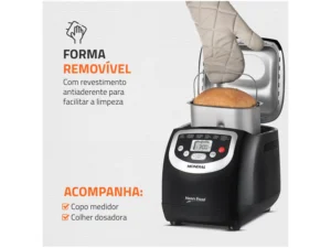 Panificadora Mondial NPF-53 Preta 19 Funções - 700W 220V - Imagem 3