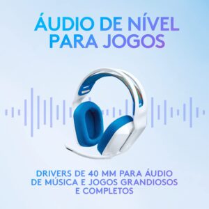 Logitech G Headset Gamer G335 com Almofadas com Espuma de Memória, Design Leve e Conexão 3,5mm para PC, PlayStation, Xbo - Imagem 2