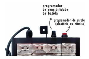 Estrobo Rítmico Luatek Lk- 186 Para Festa Rgb 12 Leds Bivolt - Imagem 4