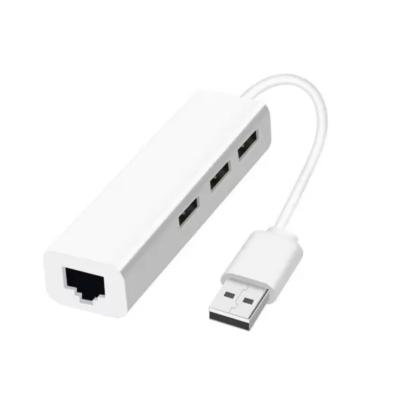 4e0113b19cb4f2c6c36c5a8206bf9d27.webp Adaptador Hub 3 Portas Usb Lan Rede Ethernet Rj45 10/100 - Imagem 1