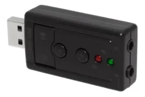 Placa De Som Usb 7.1 Canais Adaptador Audio Pc Notebook - Imagem 3