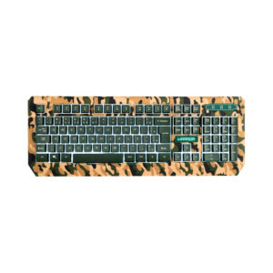 Kit Gamer Warrior Kyler - Teclado, LED Branco, ABNT2 Mouse, LED, Army - TC249 - Imagem 4