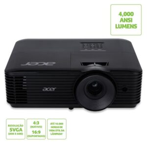 Projetor Acer 4.000 Lumens, DLP, SVGA, 3D, HDMI - X1126AH